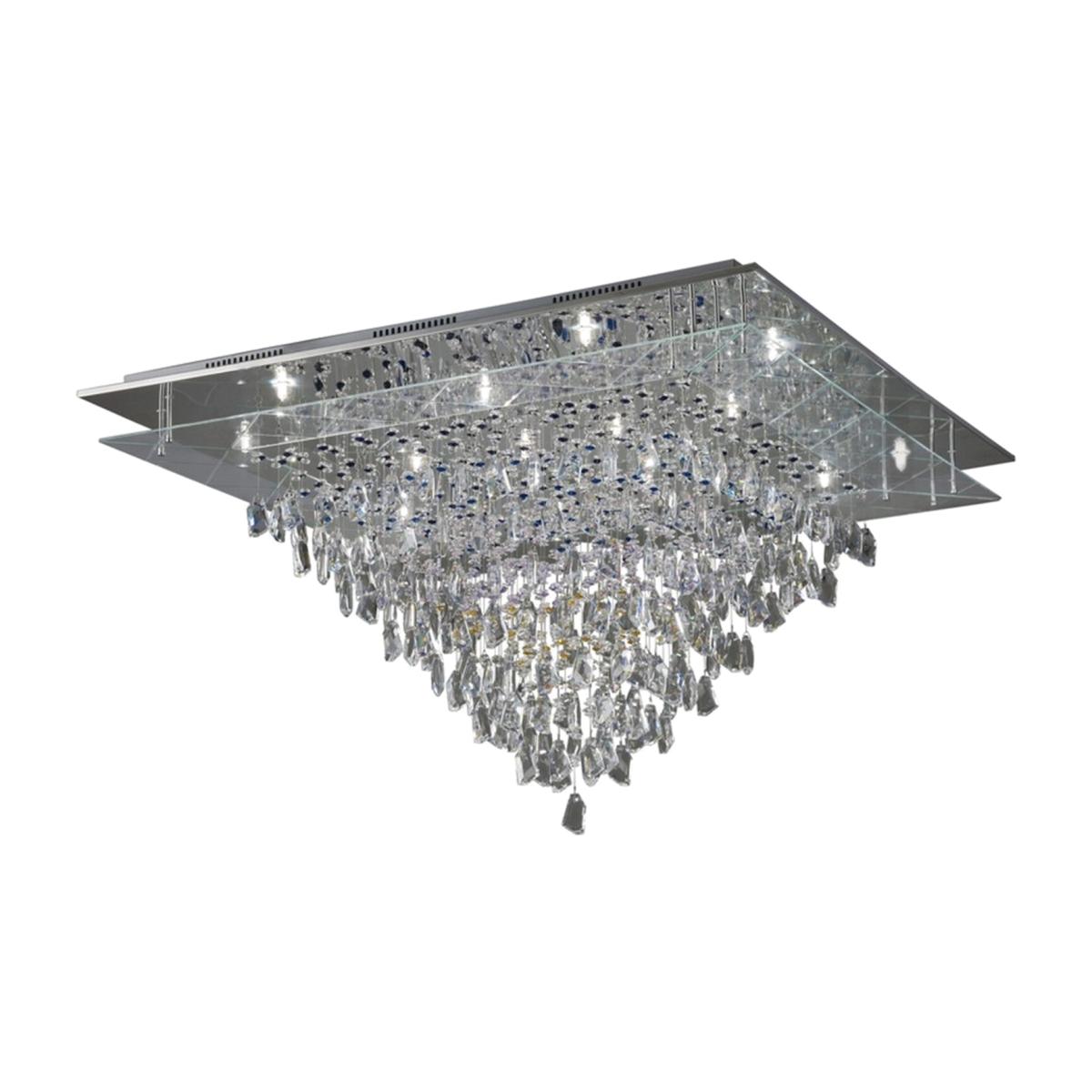 Amaris Flush Ceiling 14 Light Polished Chrome, Crystal - Polished Chrome – image 1