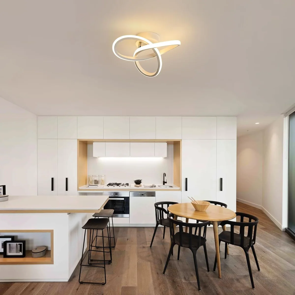GOECO LED Ceiling Light White 22 W for Kitchen Hallways Warm White 3000 K - White – image 3