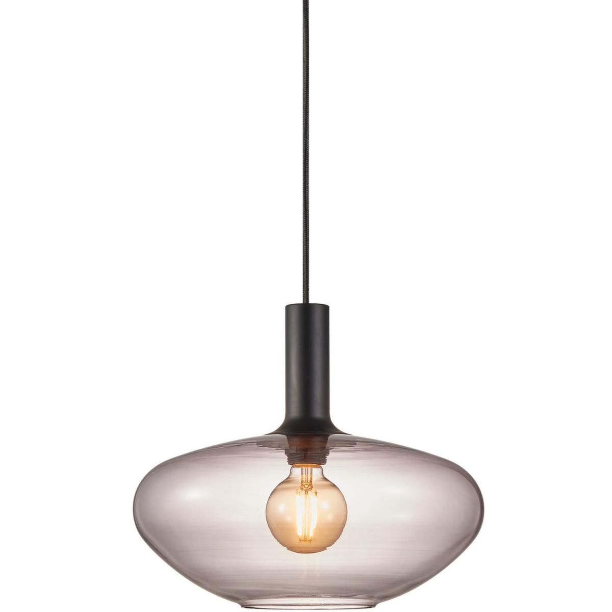 Alton 35cm Dome Pendant Ceiling Light Black, E27 - Black – image 2