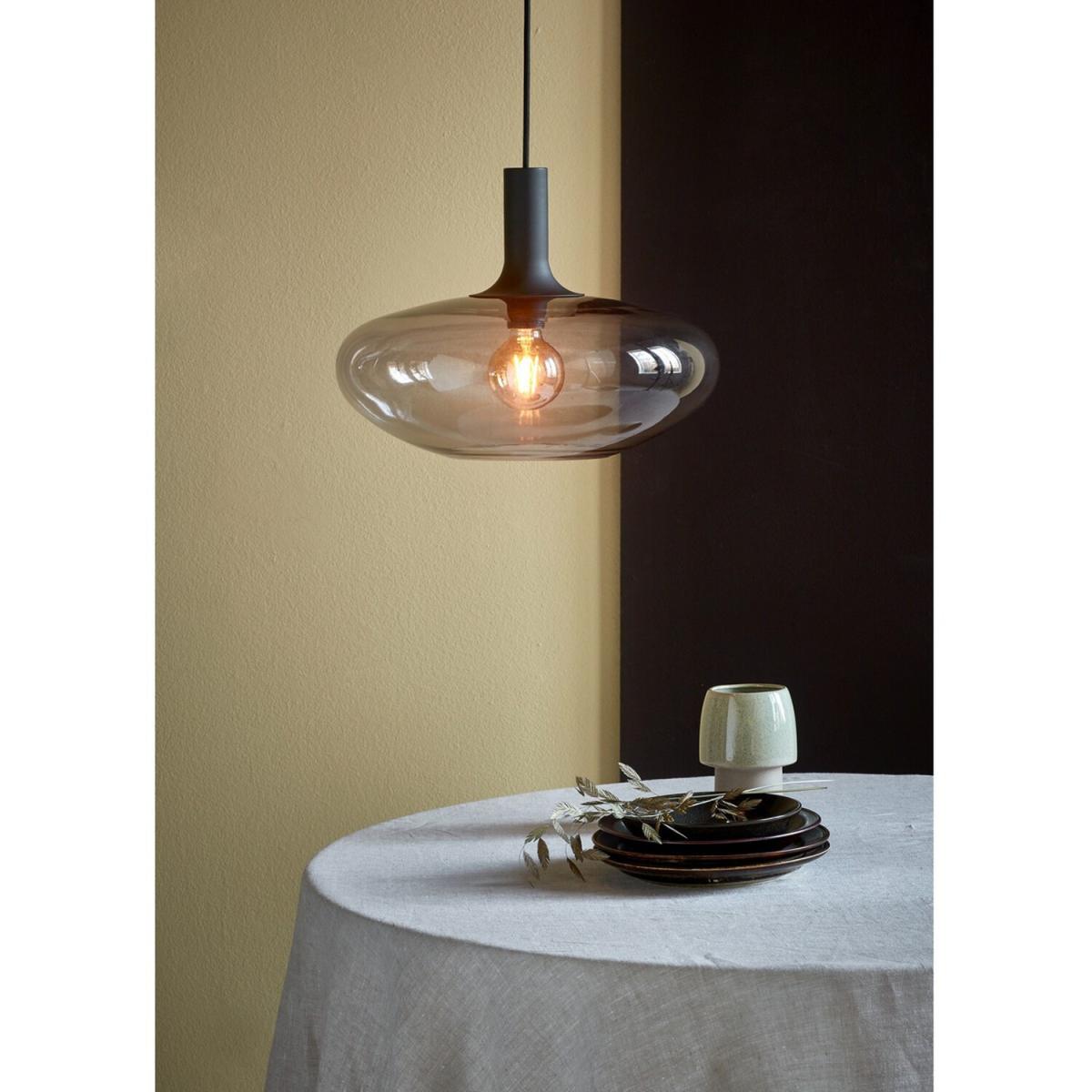 Alton 35cm Dome Pendant Ceiling Light Black, E27 - Black – image 3