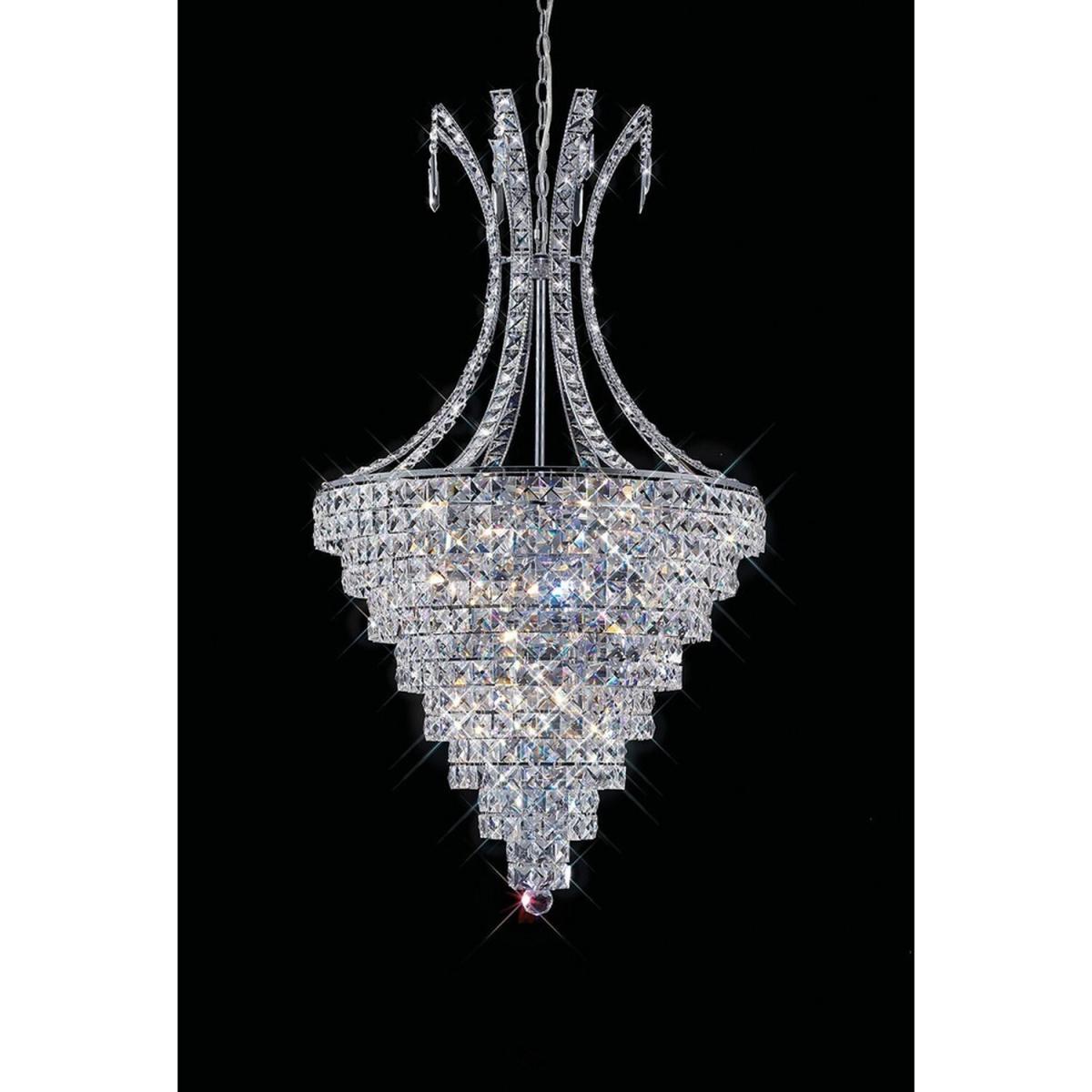 Kanya Ceiling Pendant 10 Light Polished Chrome, Crystal - Polished Chrome – image 2