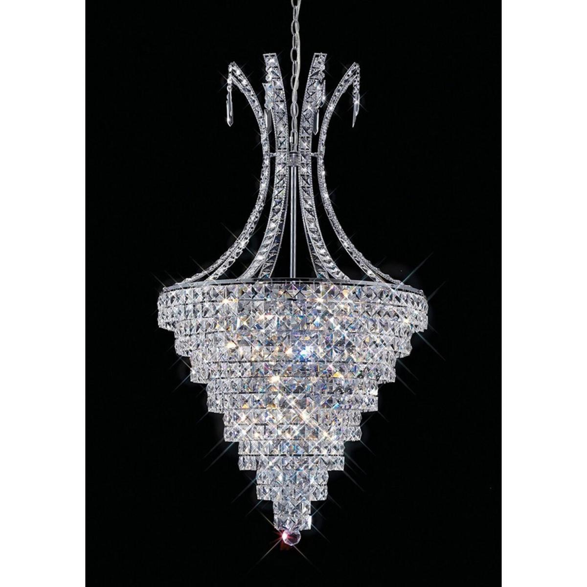Kanya Ceiling Pendant 10 Light Polished Chrome, Crystal - Polished Chrome – image 3