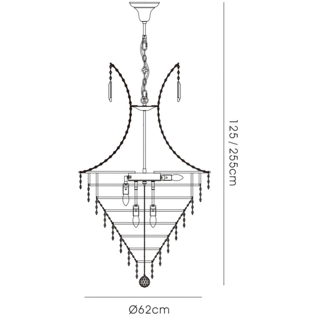Kanya Ceiling Pendant 10 Light Polished Chrome, Crystal - Polished Chrome – image 4