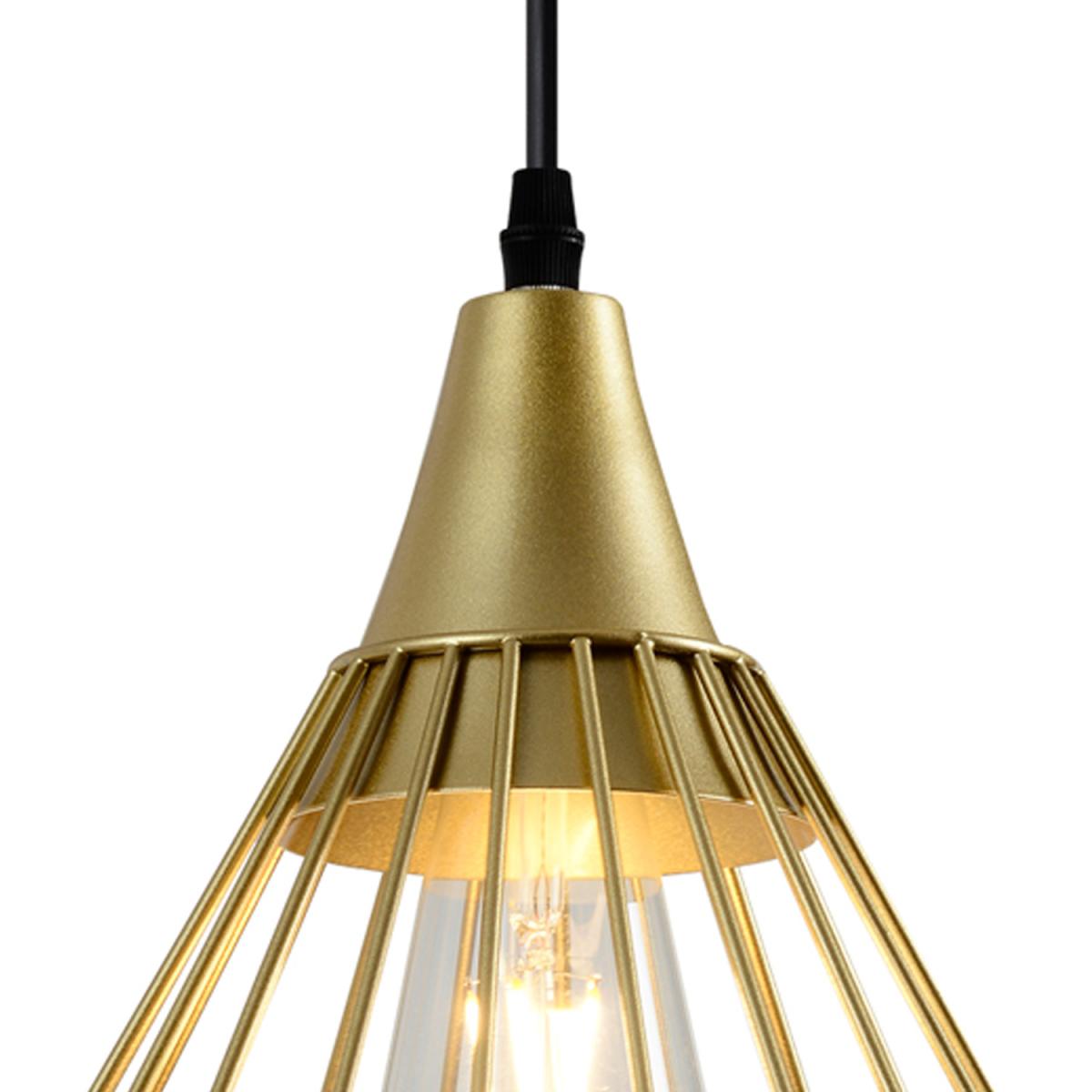 CGC TESSA Gold Cage Pendant Light - Gold – image 2
