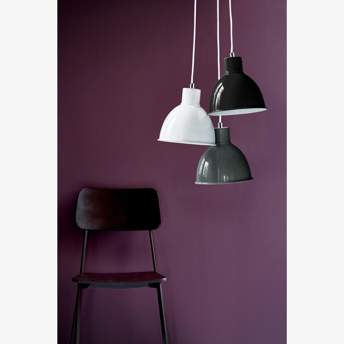 Pop Dome Pendant Ceiling Light White, E27 - White – image 1