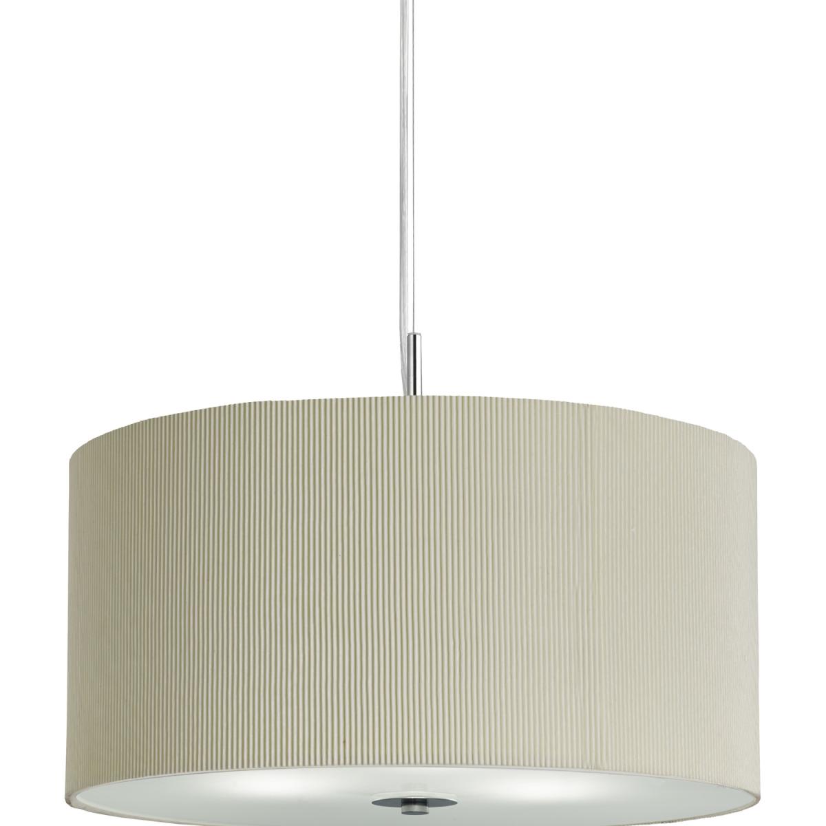 Savannah Chrome 3Lt Pleat Pendant - Chrome – image 2