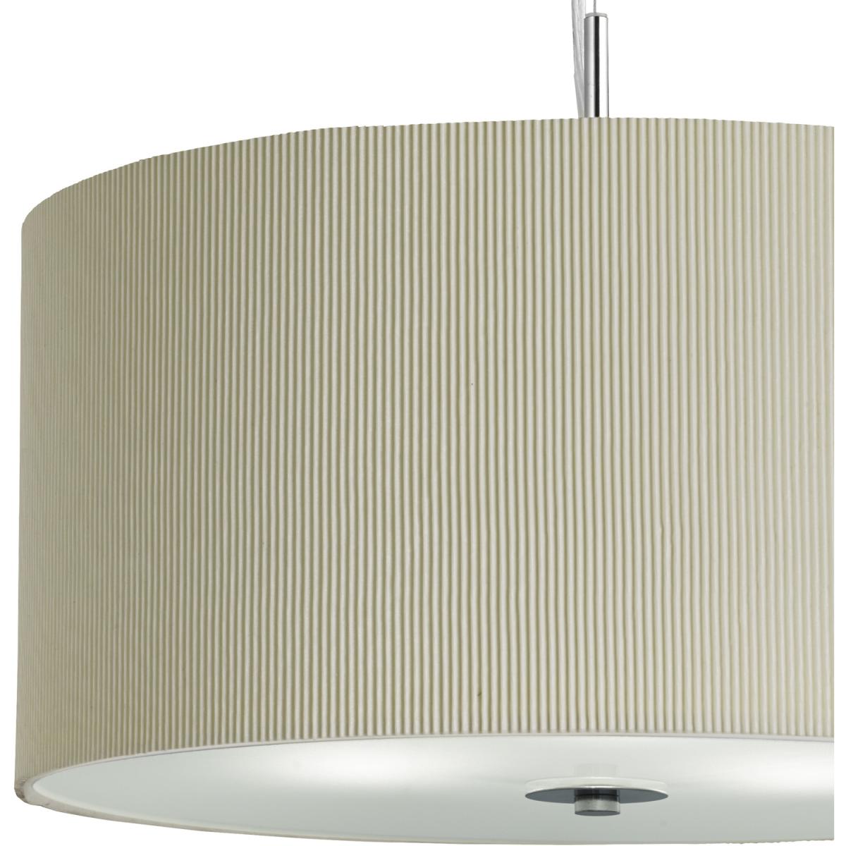 Savannah Chrome 3Lt Pleat Pendant - Chrome – image 3