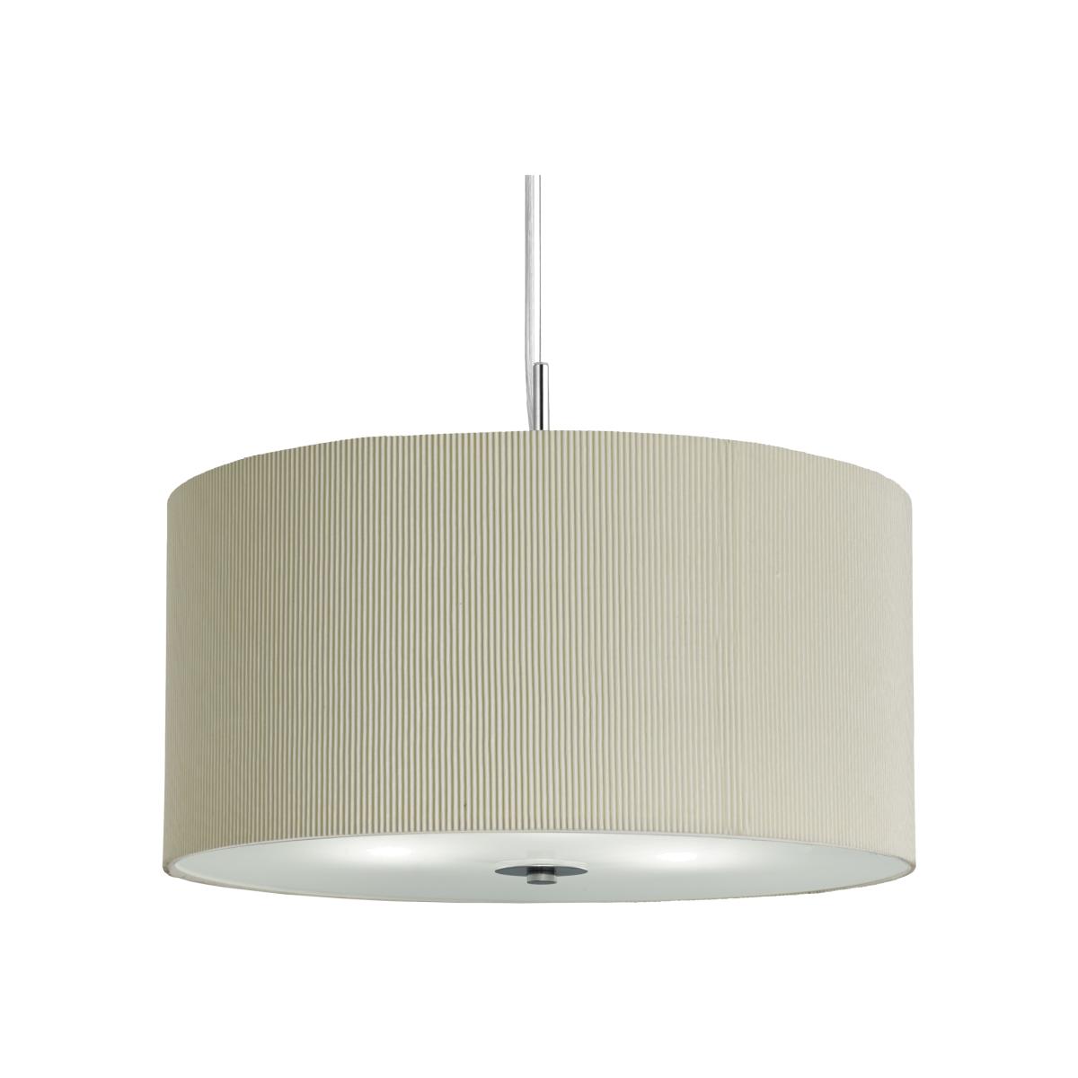 Savannah Chrome 3Lt Pleat Pendant - Chrome – image 1