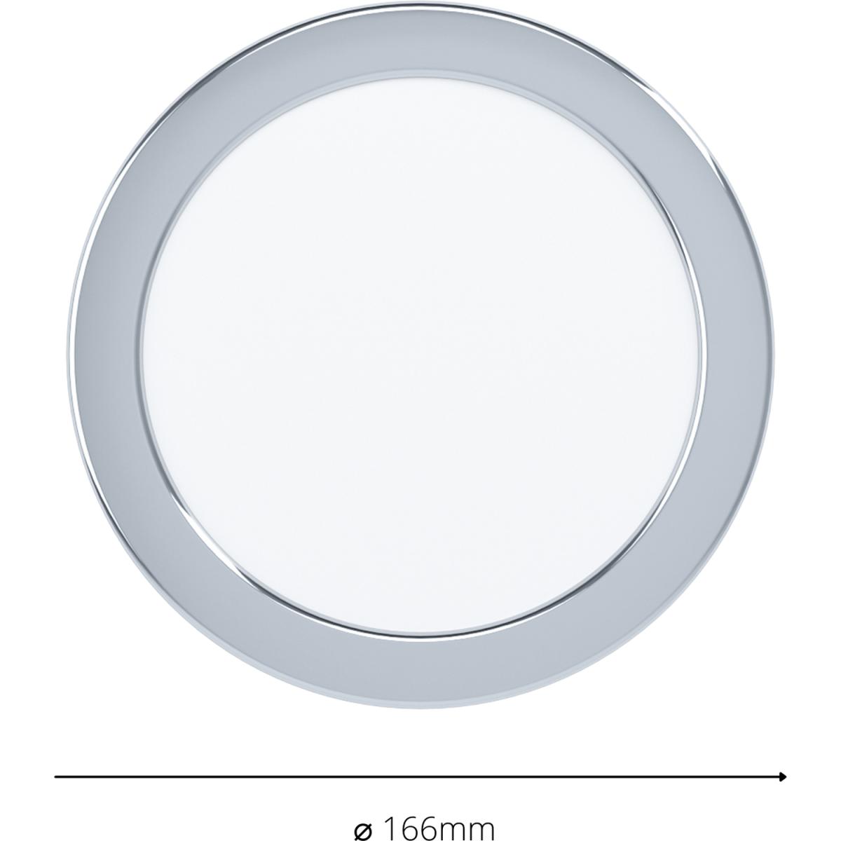 Eglo Fueva 5 Chrome Steel Recessed Light - White – image 3