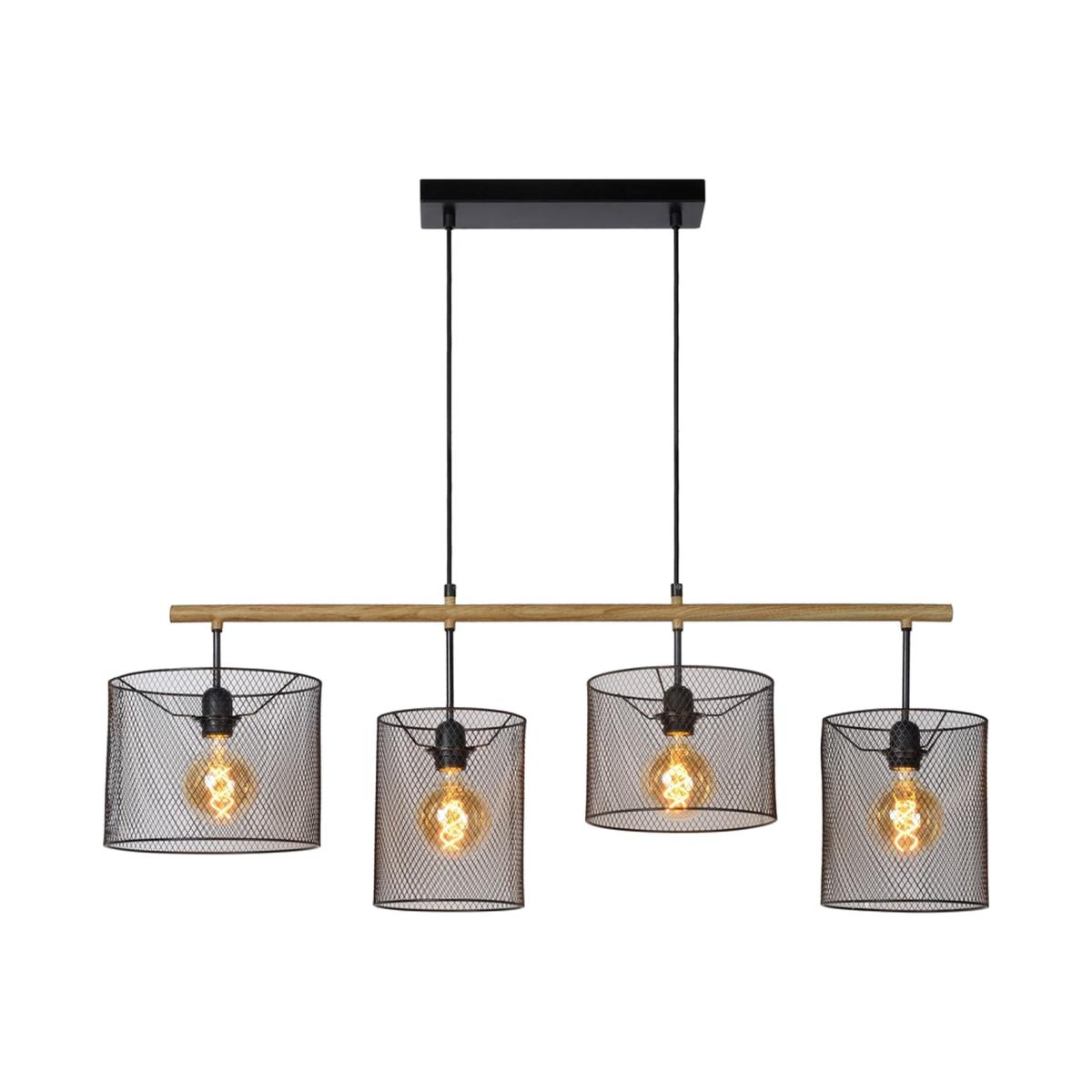 Baskett Vintage Bar Pendant Light Black - Black