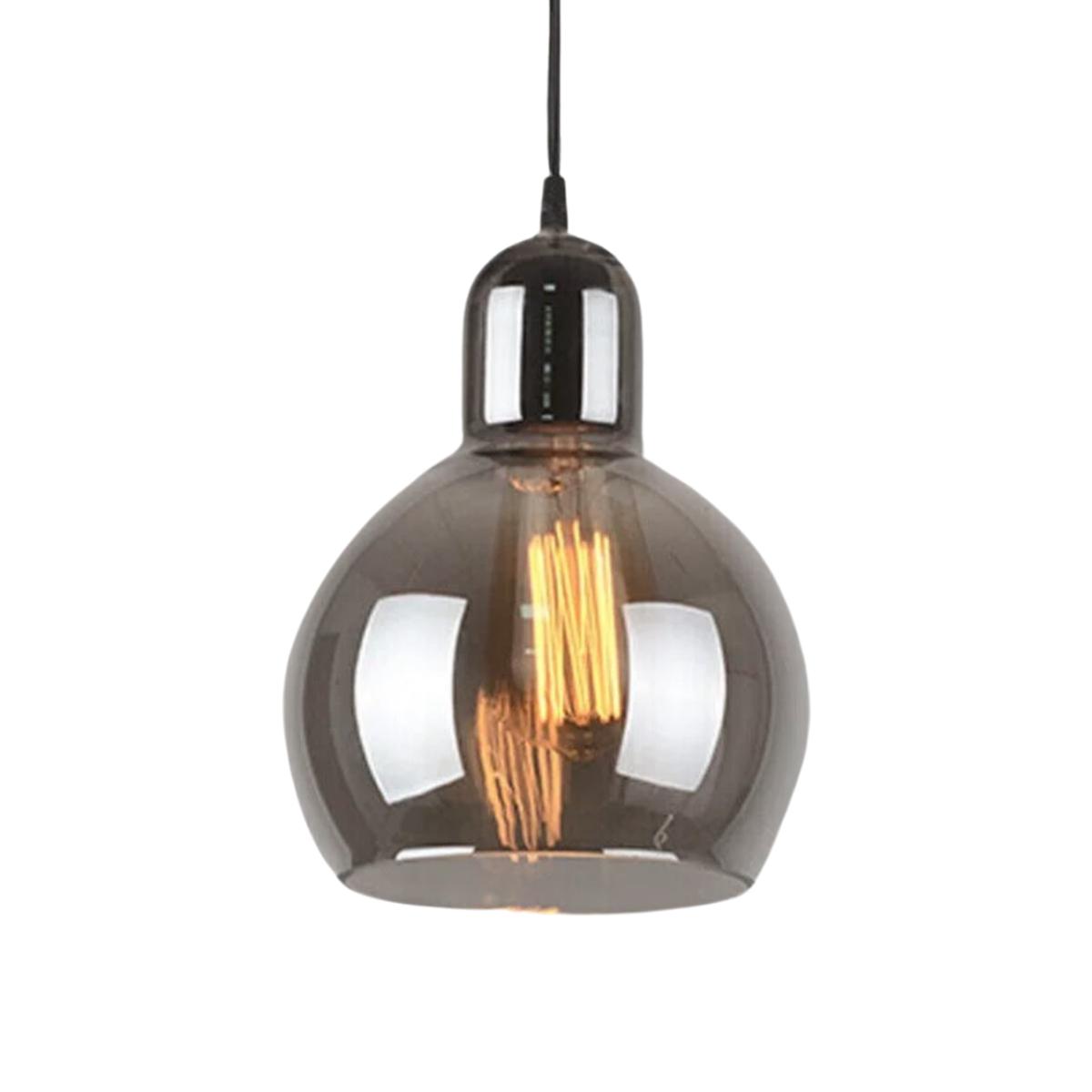 Modern Glass Ceiling Light Pendant Shade - Smoked