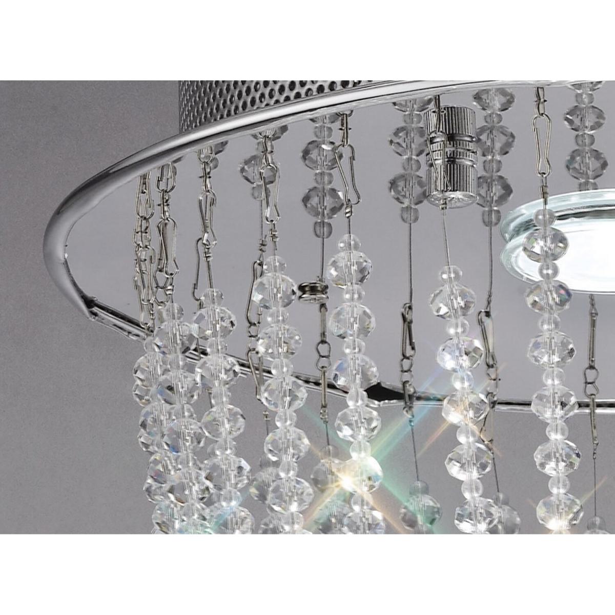 Camilla Ceiling Round 1 Light Polished Chrome, Crystal - Polished Chrome – image 5