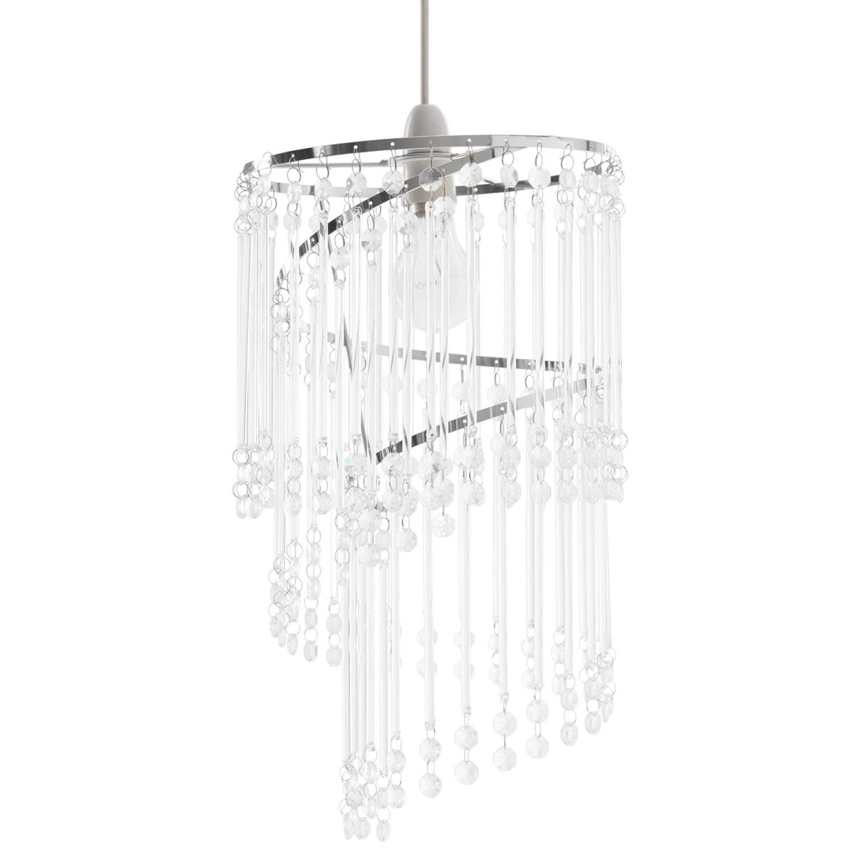 Selene Jewelled Pendant - Chrome – image 2
