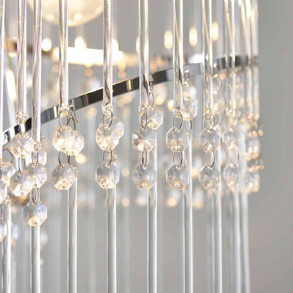 Selene Jewelled Pendant - Chrome – image 4