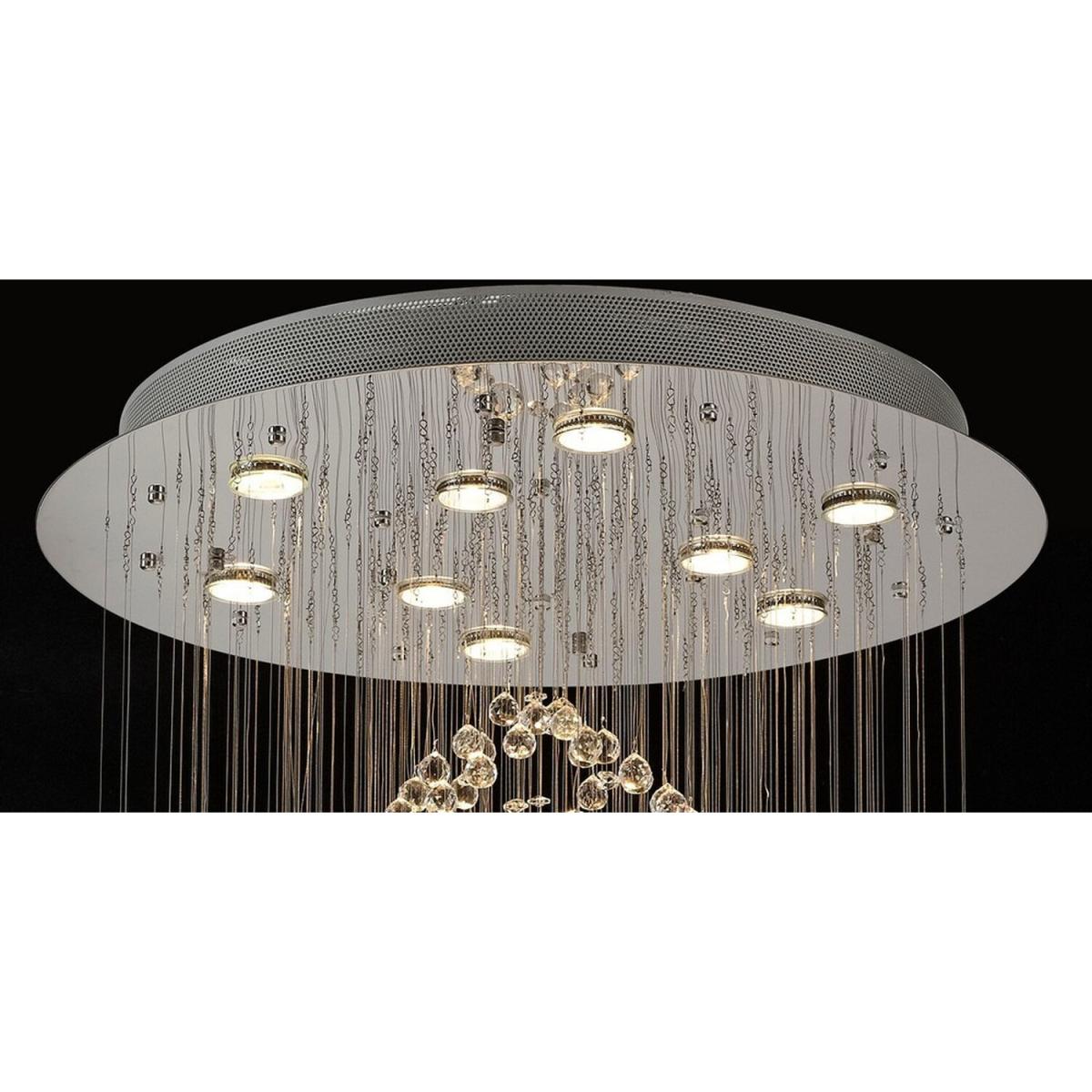 Colorado Ceiling Cluster Pendant Oval 9 Light Polished Chrome, Crystal - Polished Chrome – image 3