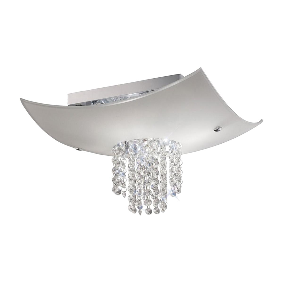 Nyla Flush Ceiling 5 Light Polished Chrome, Glass, Crystal - Polished Chrome – image 1