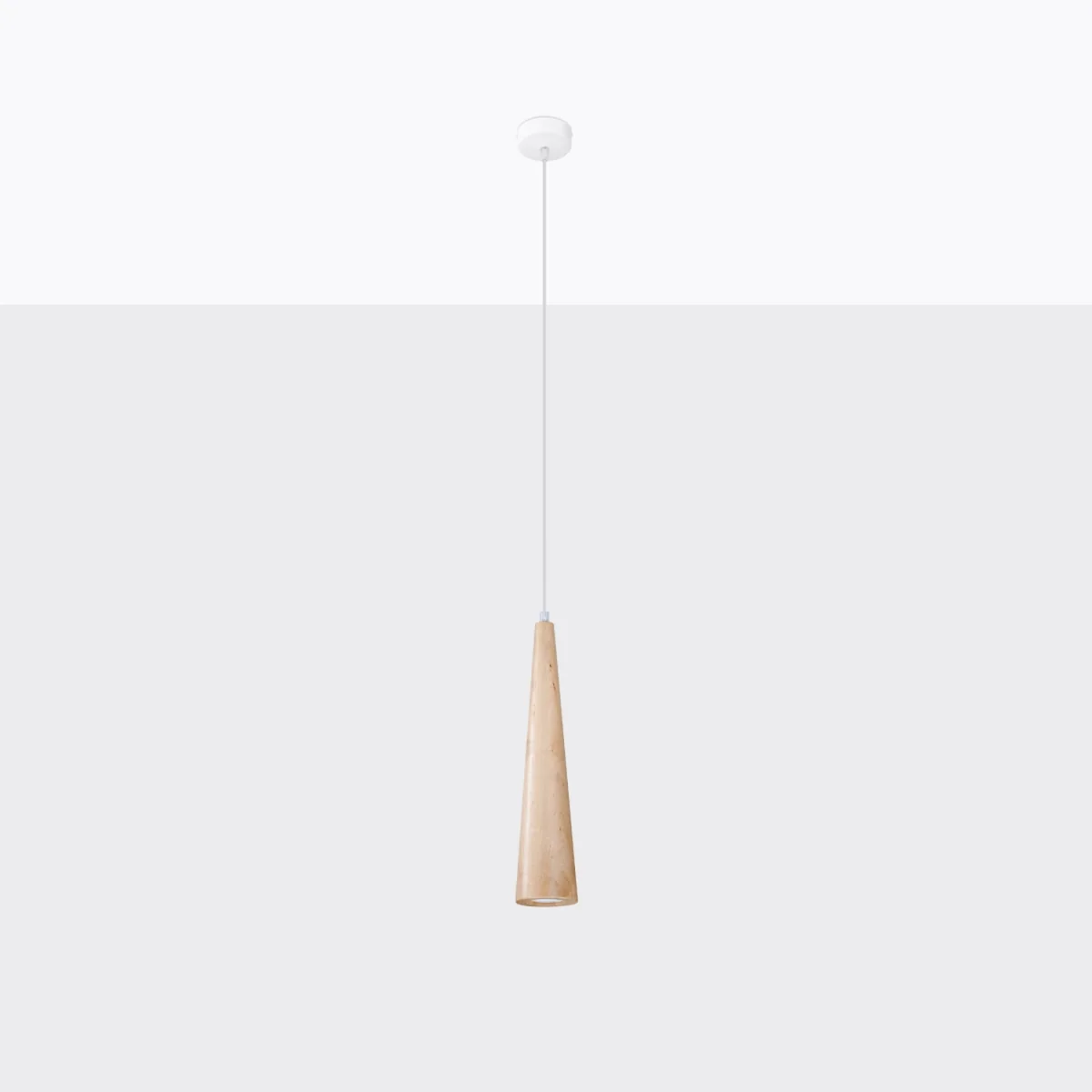 Pendant lamp SULA 1 natural wood - natural wood – image 2