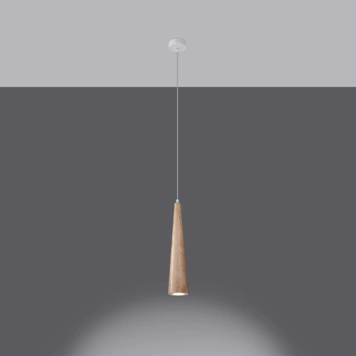 Pendant lamp SULA 1 natural wood - natural wood – image 3