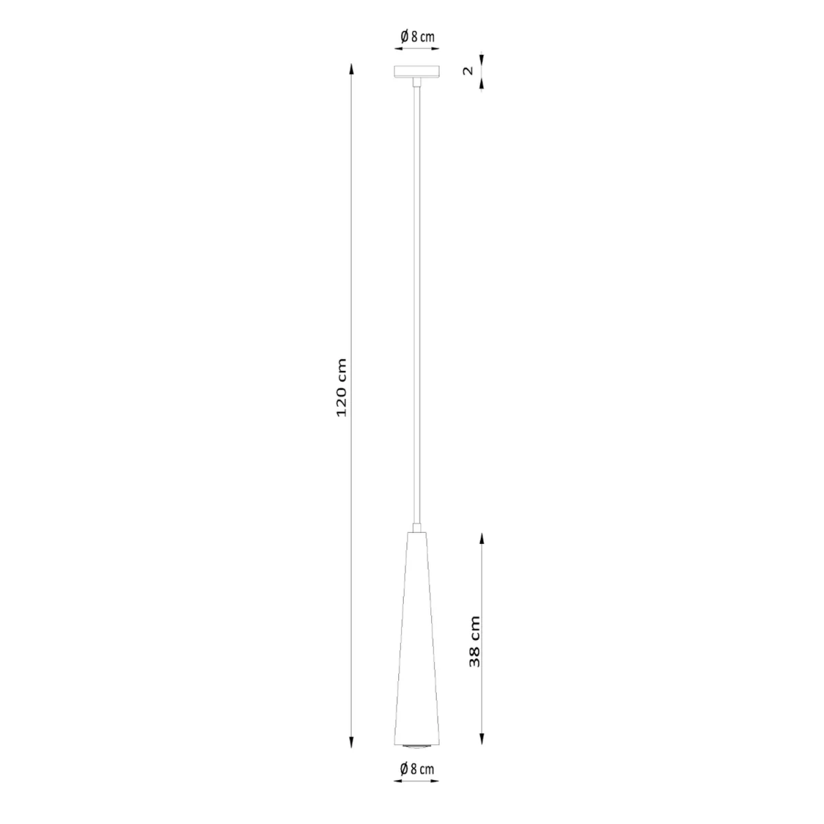Pendant lamp SULA 1 natural wood - natural wood – image 7