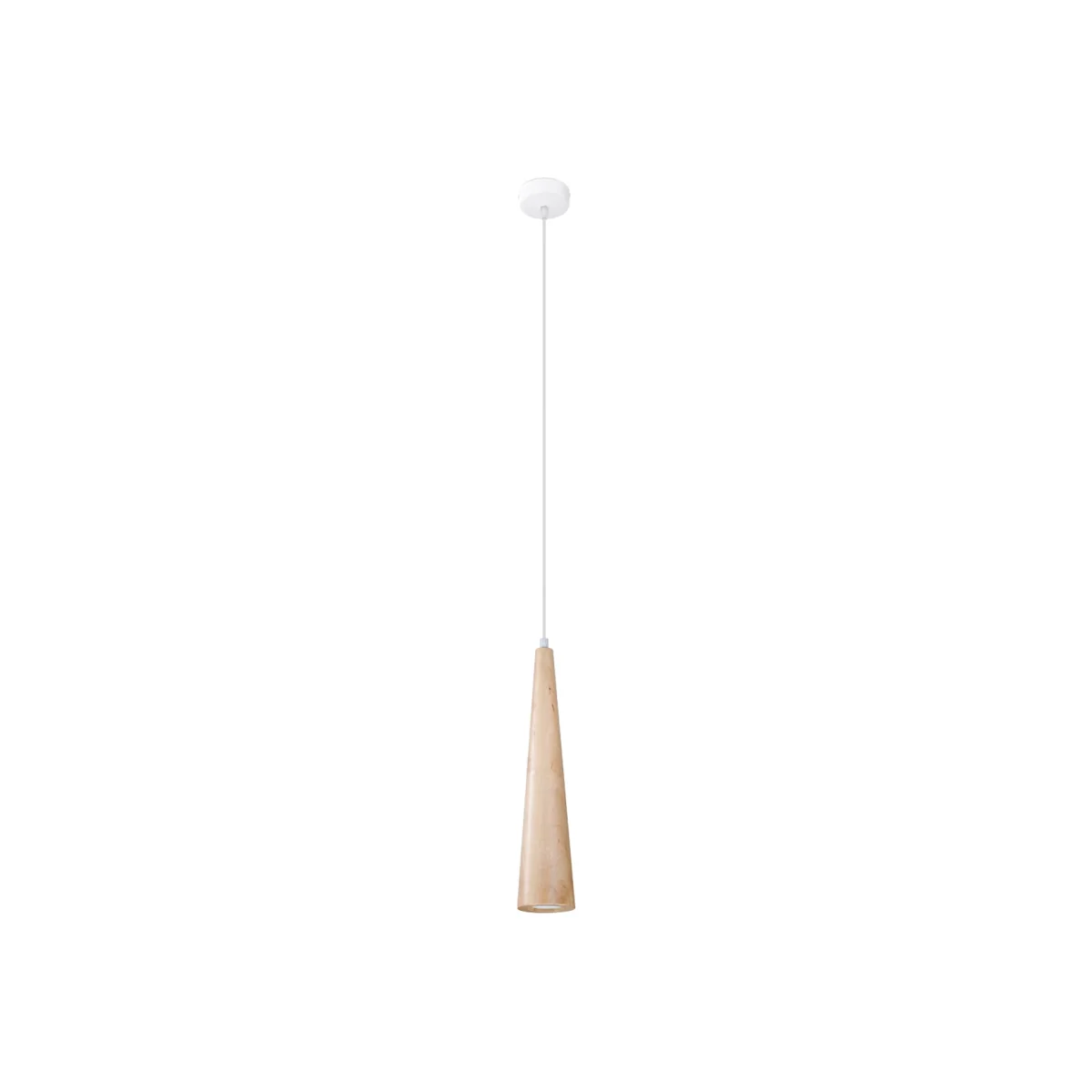Pendant lamp SULA 1 natural wood - natural wood – image 1