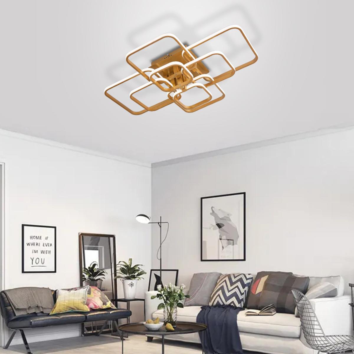 Square LED Ceiling Light ( Gold Frame) - 215W / 20cm – image 2