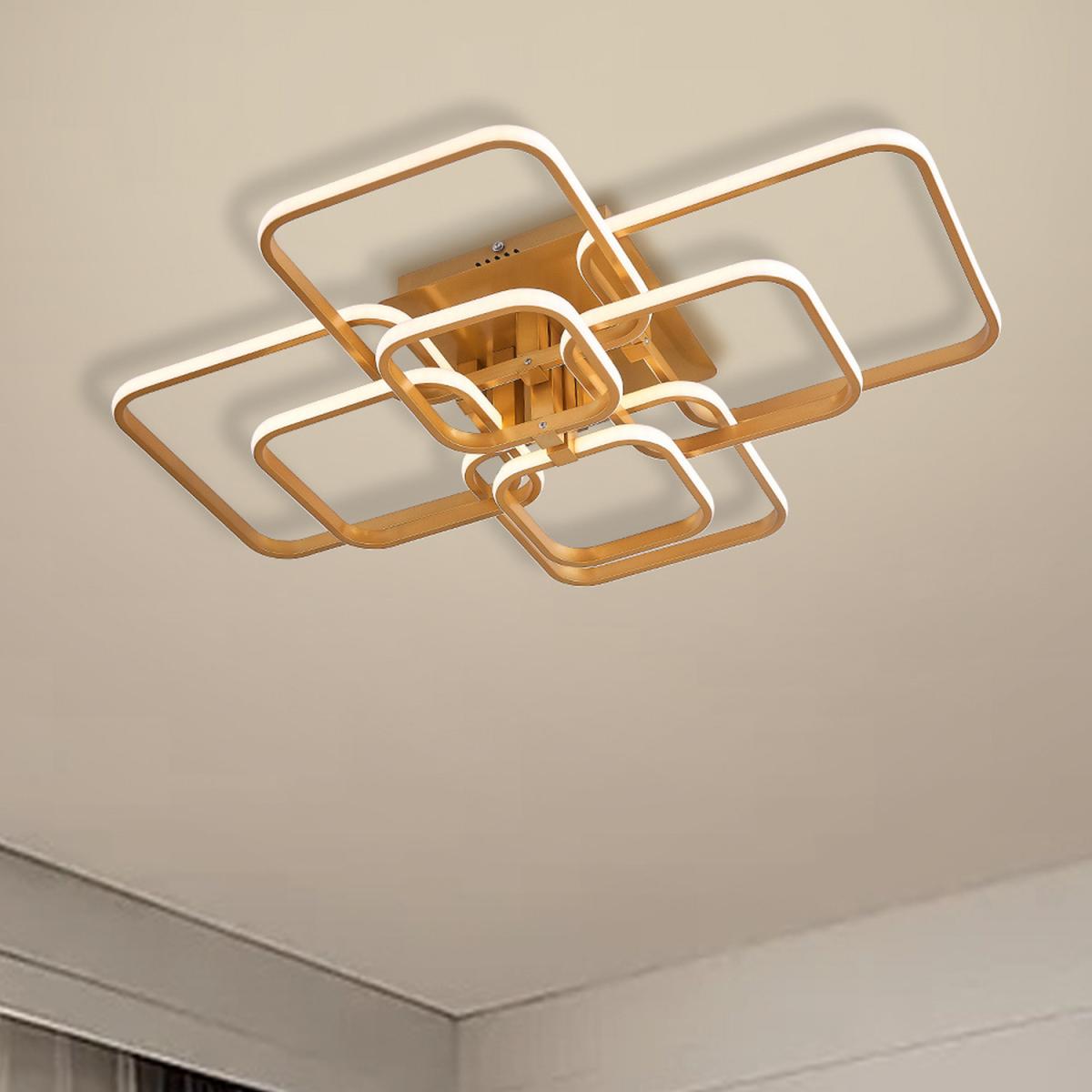 Square LED Ceiling Light ( Gold Frame) - 215W / 20cm – image 12
