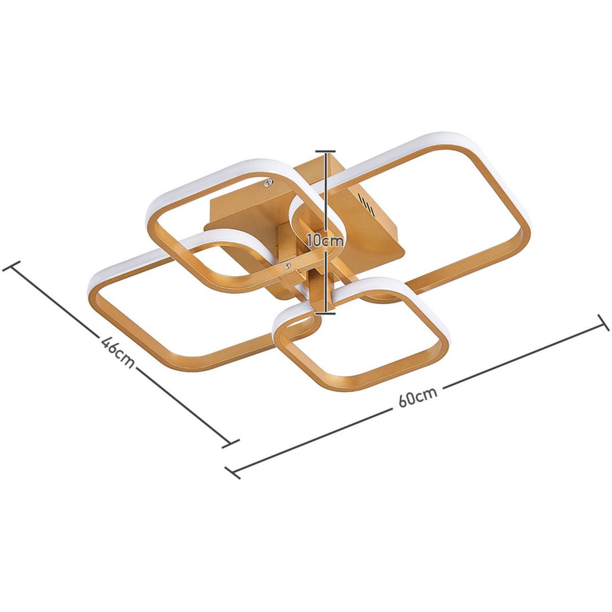 Square LED Ceiling Light ( Gold Frame) - 215W / 20cm – image 16