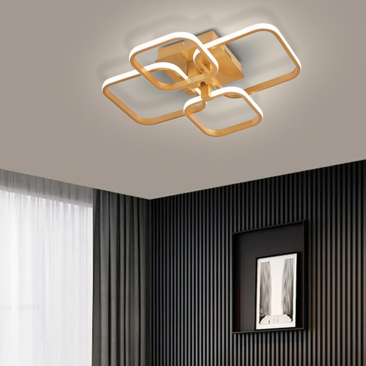 Square LED Ceiling Light ( Gold Frame) - 215W / 20cm – image 17