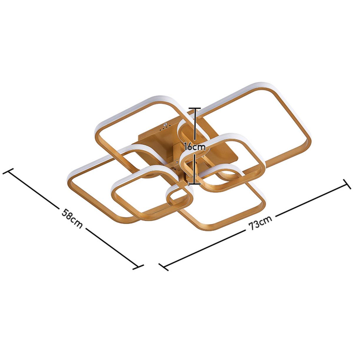 Square LED Ceiling Light ( Gold Frame) - 215W / 20cm – image 23