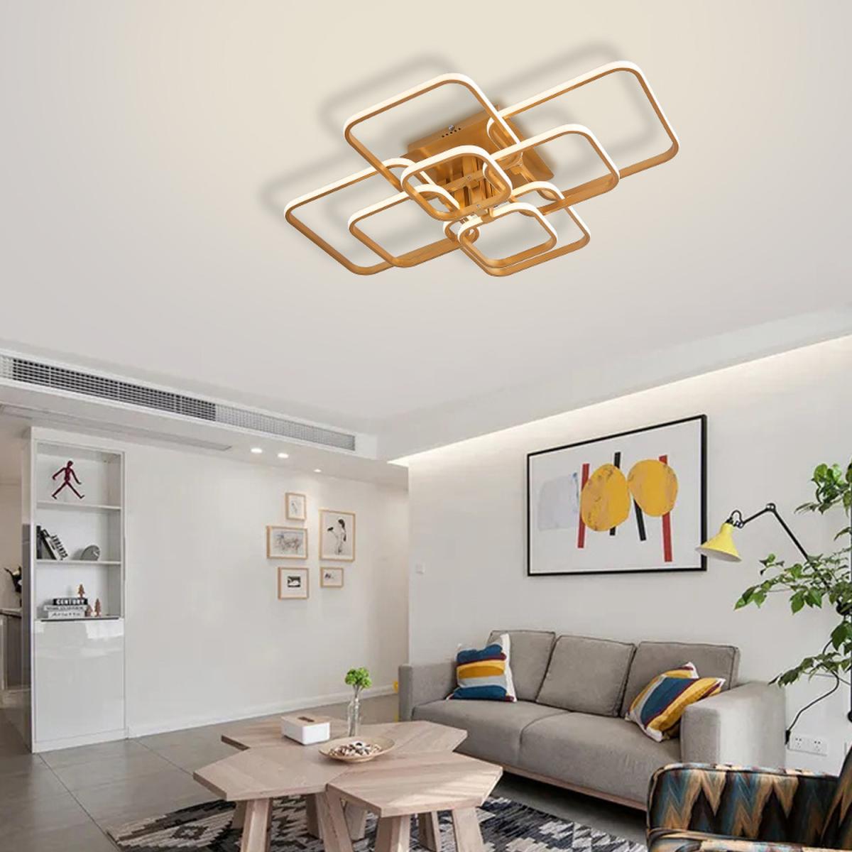 Square LED Ceiling Light ( Gold Frame) - 215W / 20cm – image 29