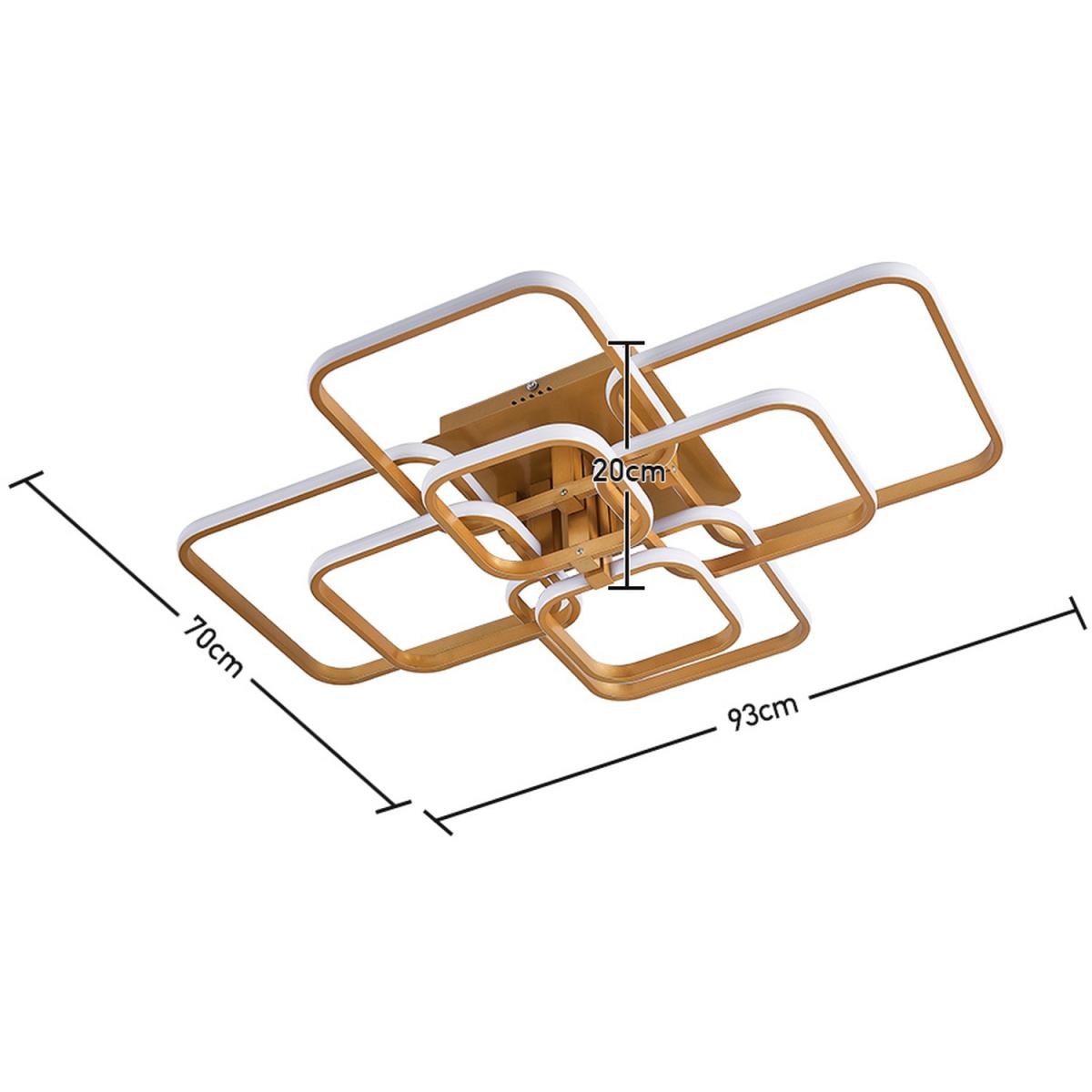 Square LED Ceiling Light ( Gold Frame) - 215W / 20cm – image 6