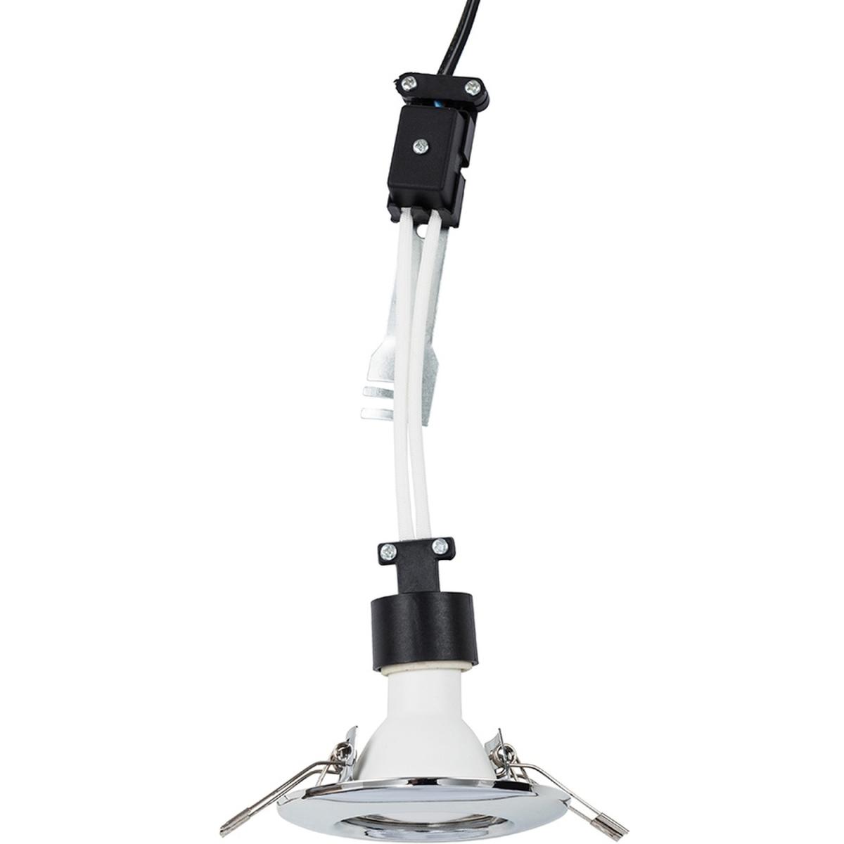 6 Pack Silver Chrome Plated Fixed Recessed Ceiling Spotlights Downlights - Silver – image 6