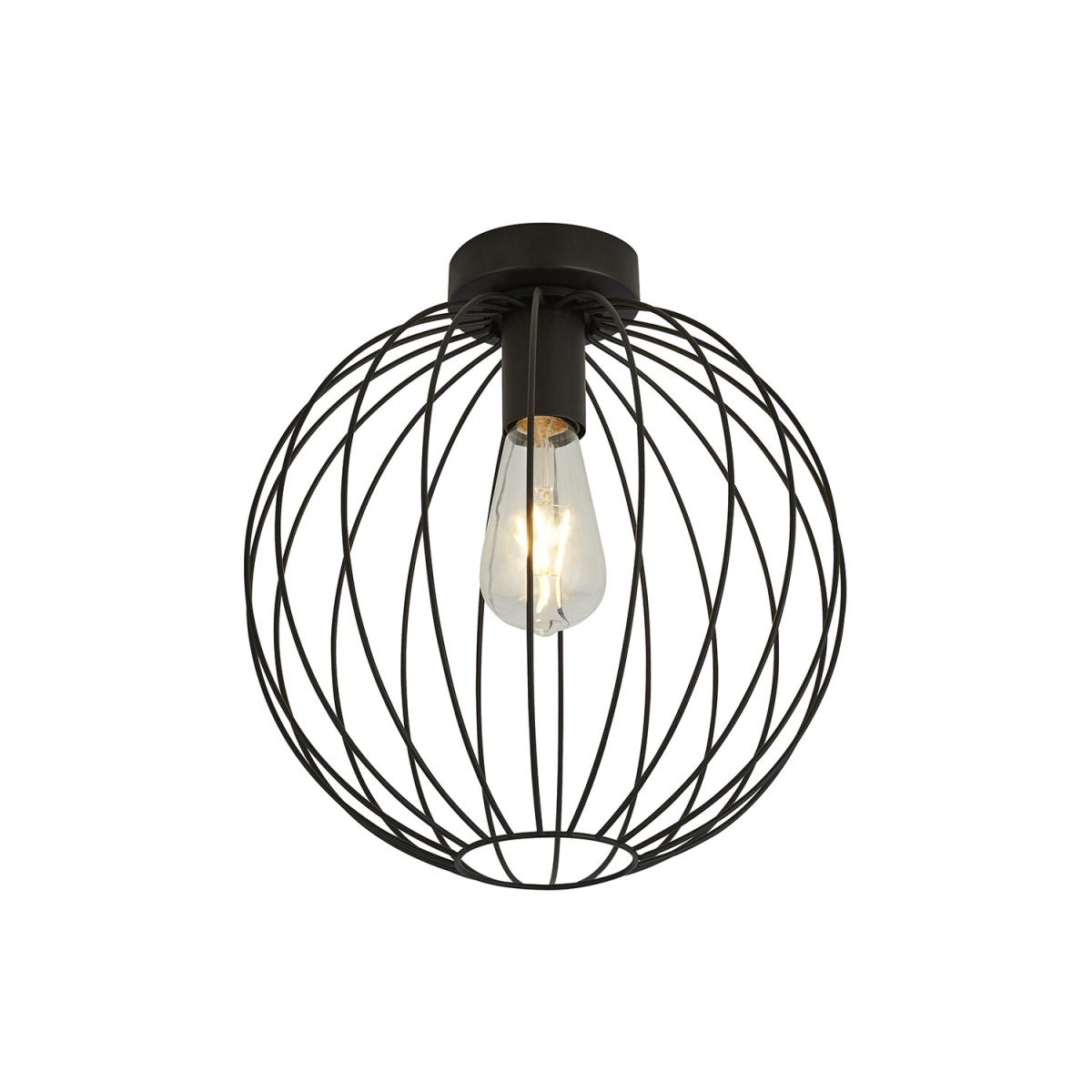 Black Wire Frame Ceiling Flush – image 2