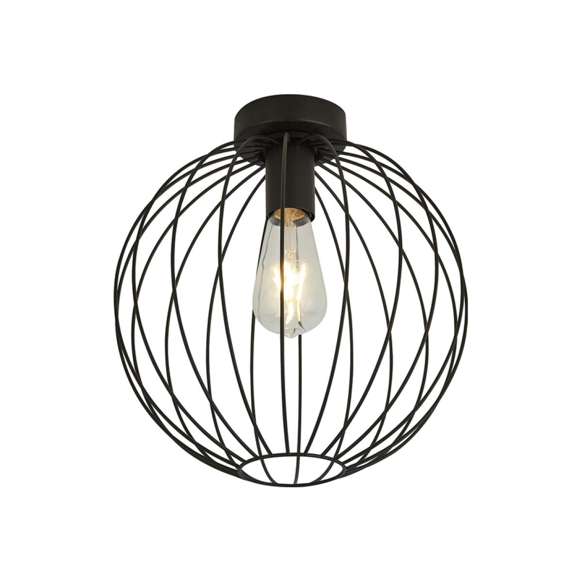 Black Wire Frame Ceiling Flush – image 1