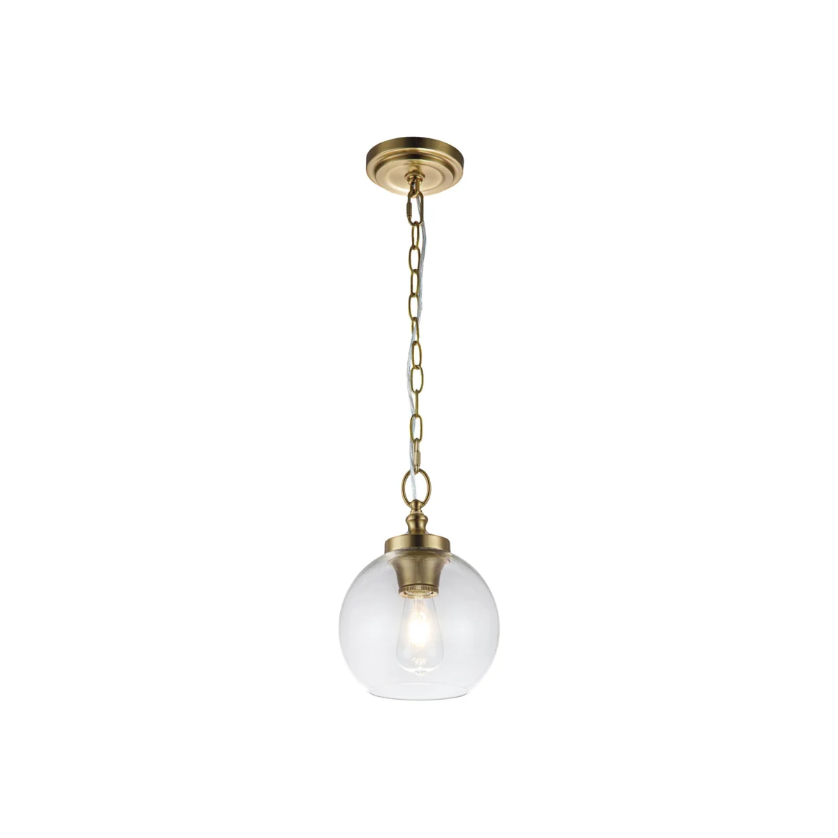 Elstead Lighting Feiss Pendant Light Brass C - Brass – image 1