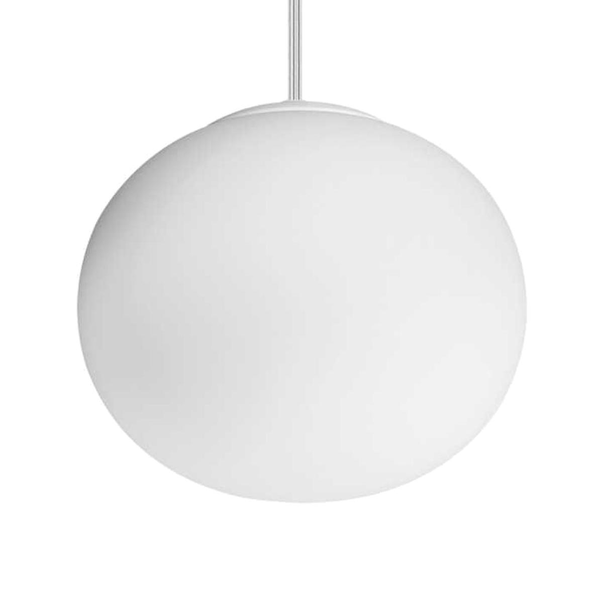 Cotton Globe Pendant Ceiling Light - White / 13cm