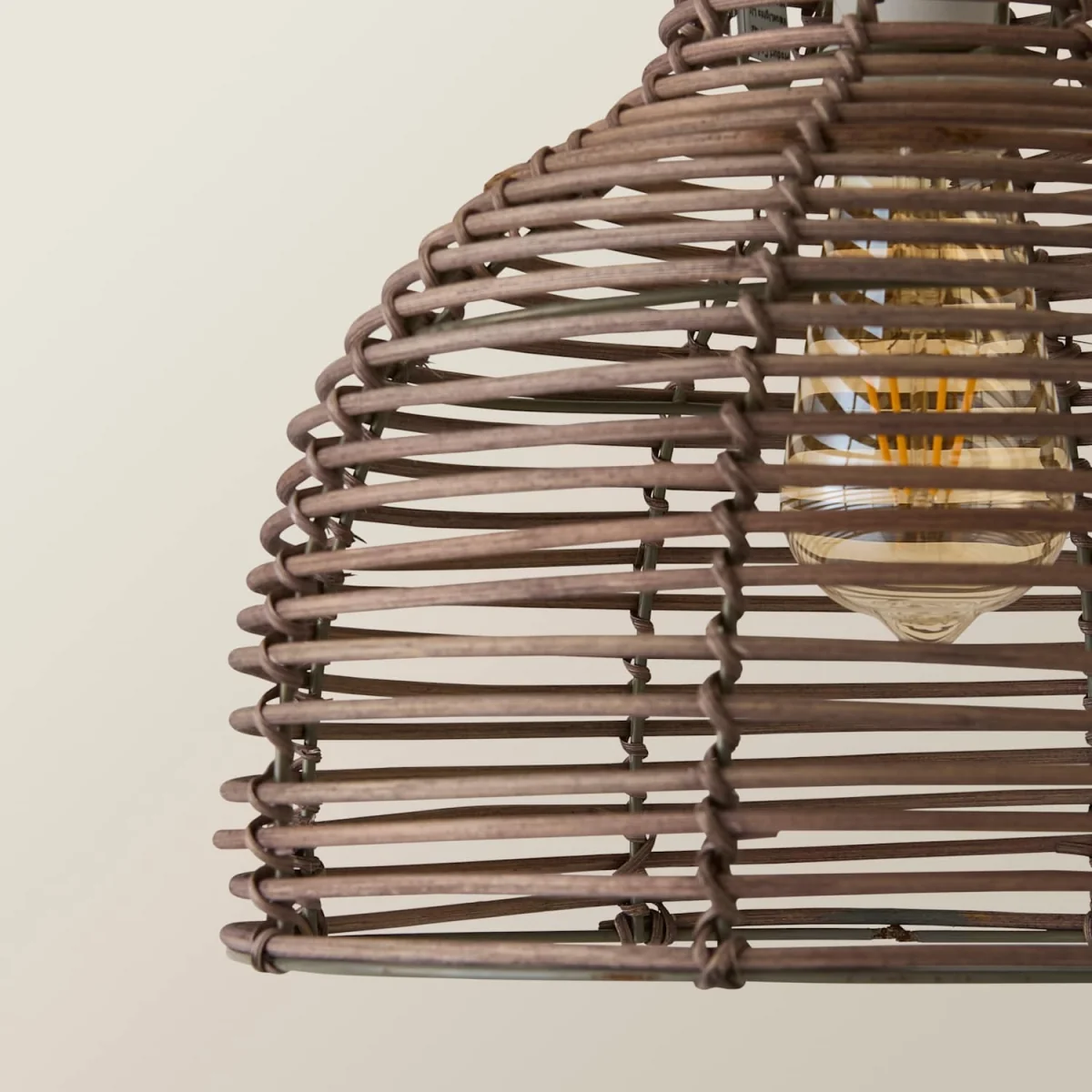 Lobster Wicker Rattan Grey Ceiling Pendant Light Shade - Grey / 24cm – image 6
