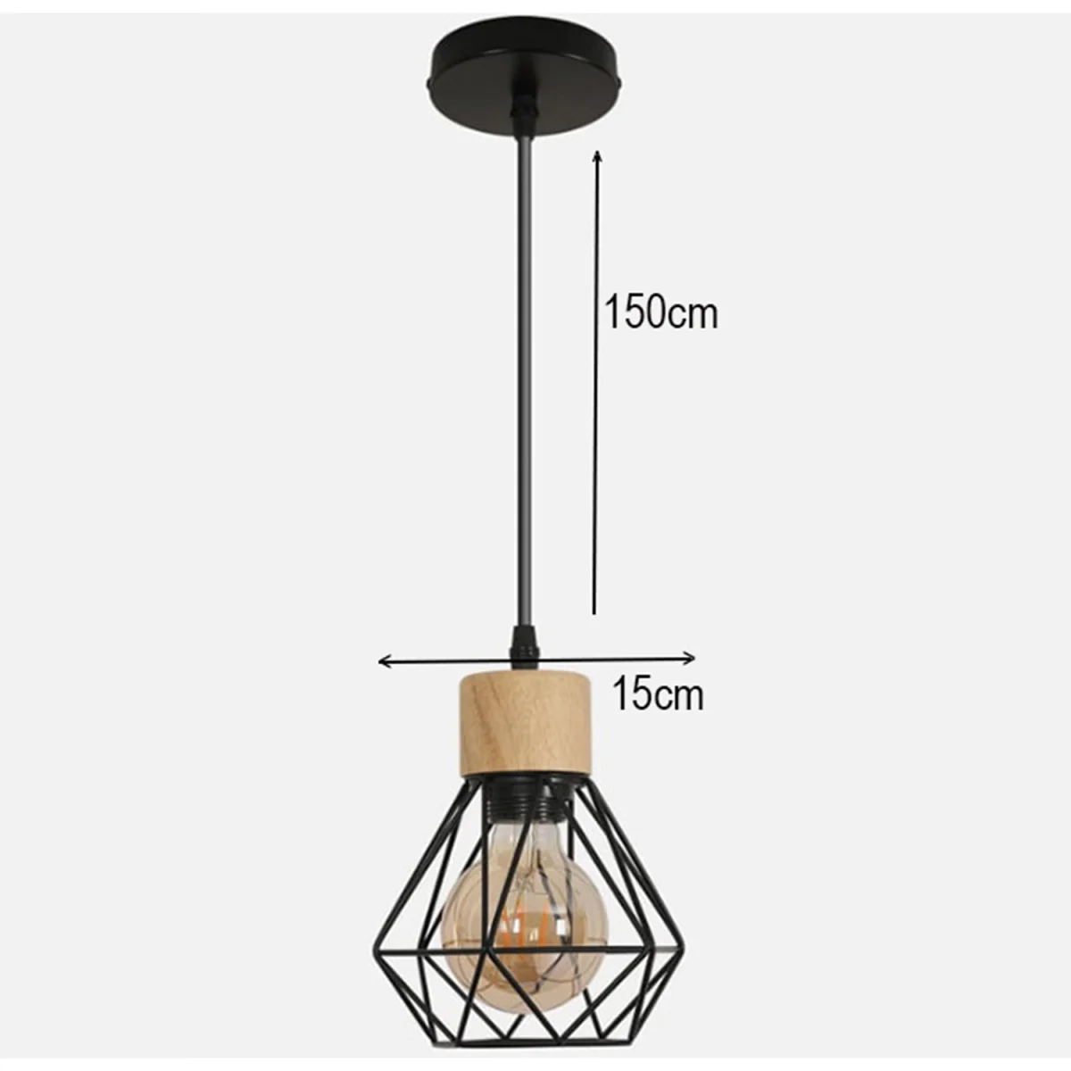 Pendant Ceiling Light - Black – image 2