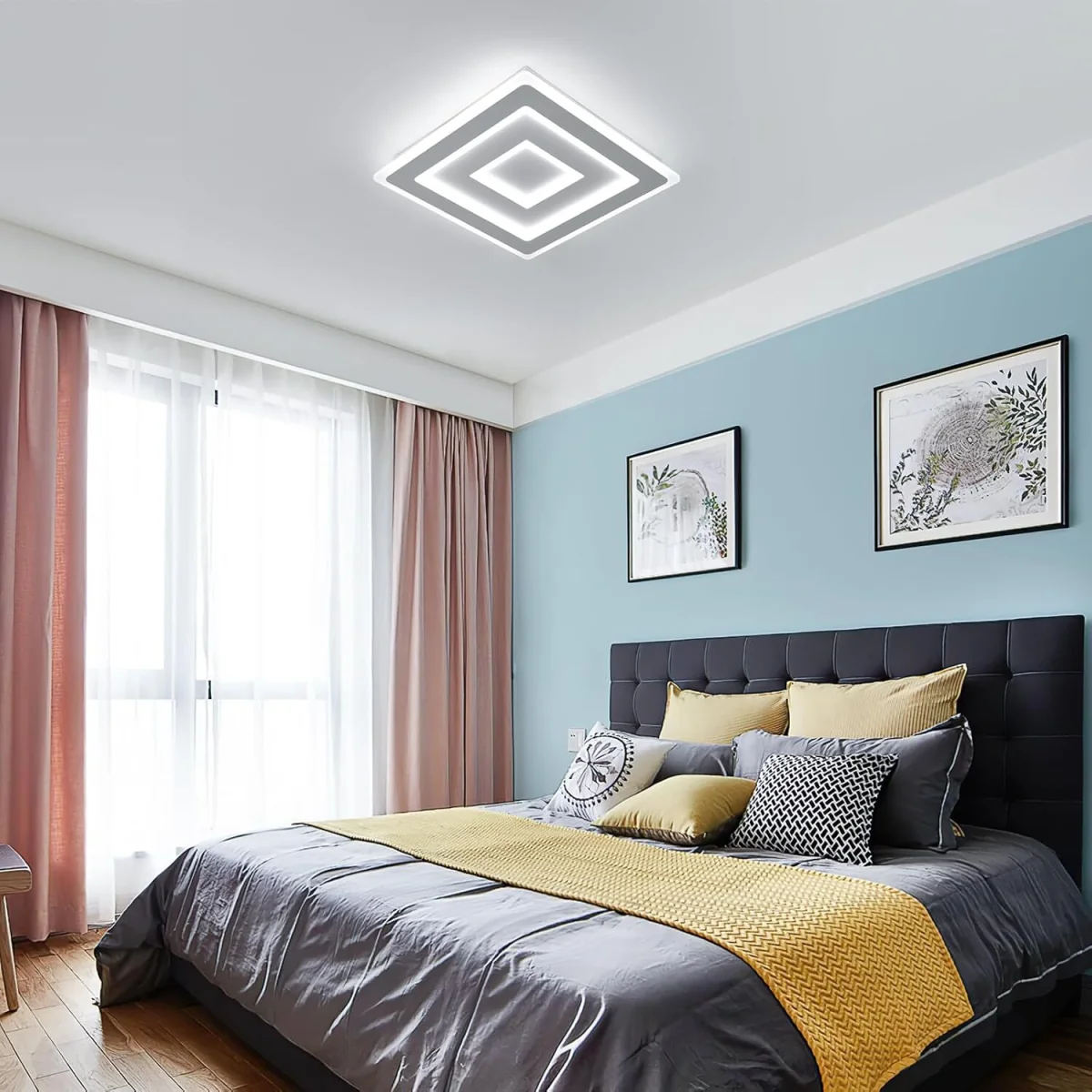 GOECO Square Ceiling Light, 52 W, Modern Flat Ceiling Light, 40 cm, 6500 K - White – image 4