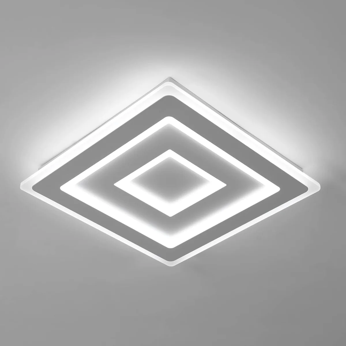 GOECO Square Ceiling Light, 52 W, Modern Flat Ceiling Light, 40 cm, 6500 K - White – image 1