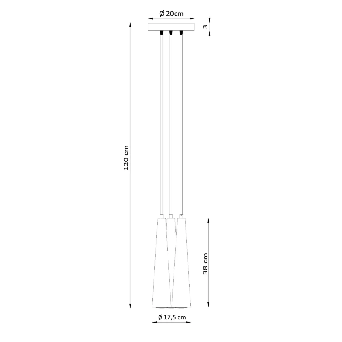 Pendant lamp SULA 3P natural wood - natural wood – image 7
