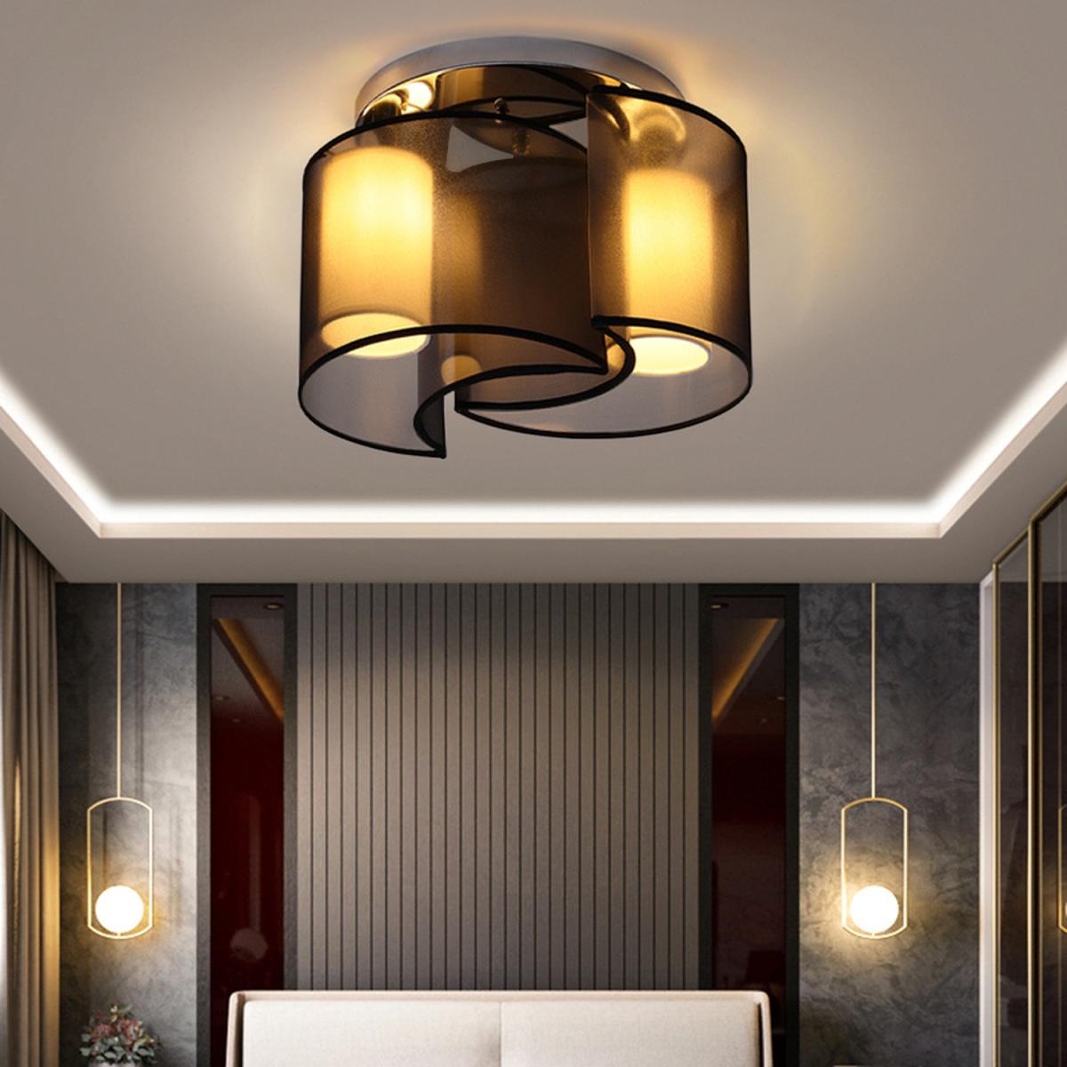 Fabric Semi Flush Light - White – image 14