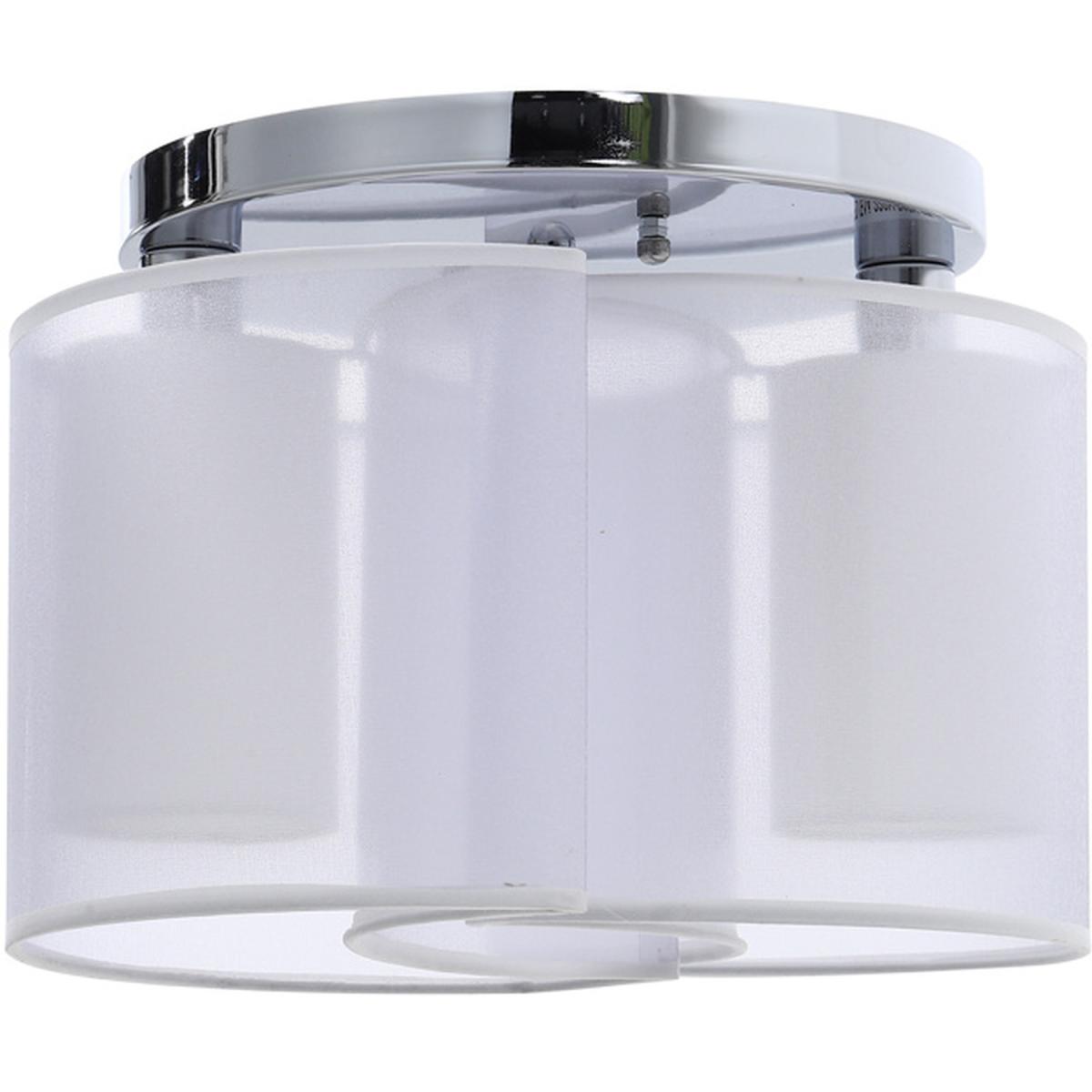 Fabric Semi Flush Light - White – image 3