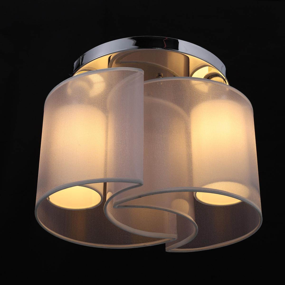 Fabric Semi Flush Light - White – image 5