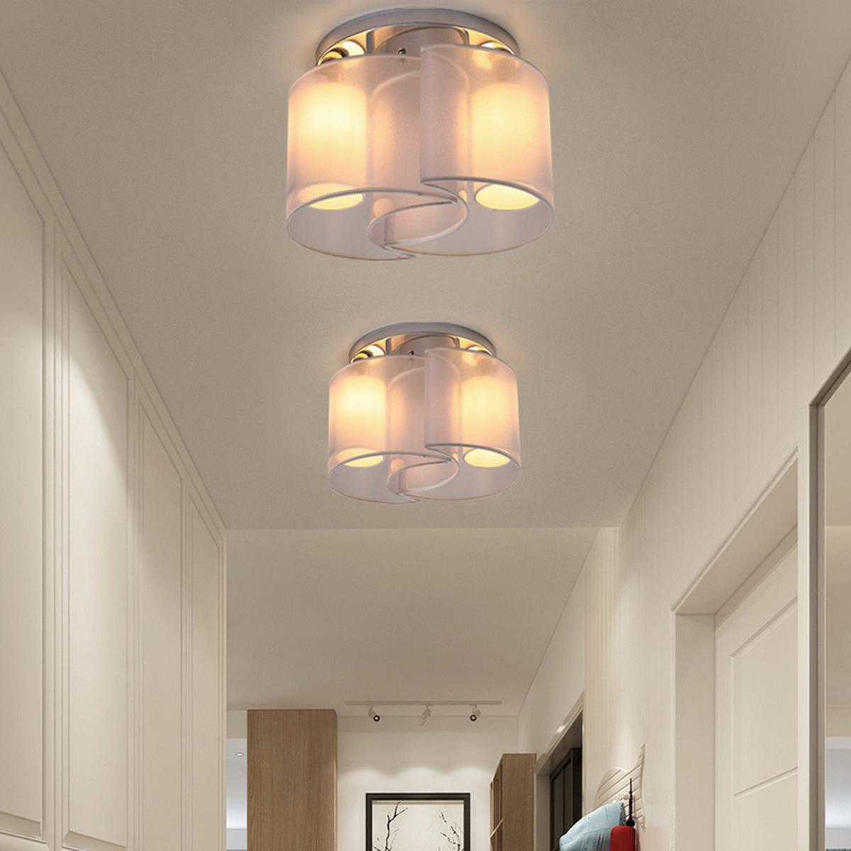Fabric Semi Flush Light - White – image 6