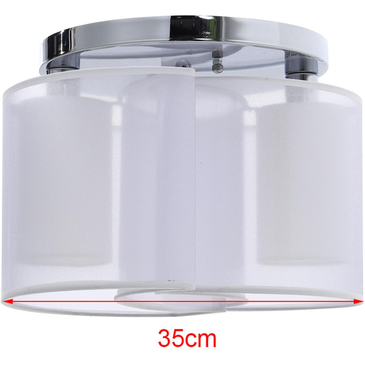 Fabric Semi Flush Light - White – image 7