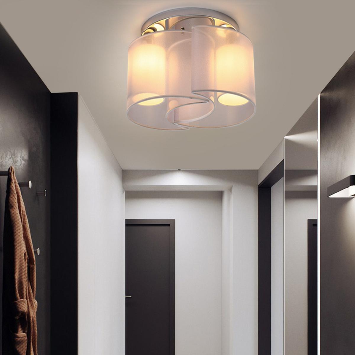 Fabric Semi Flush Light - White – image 8