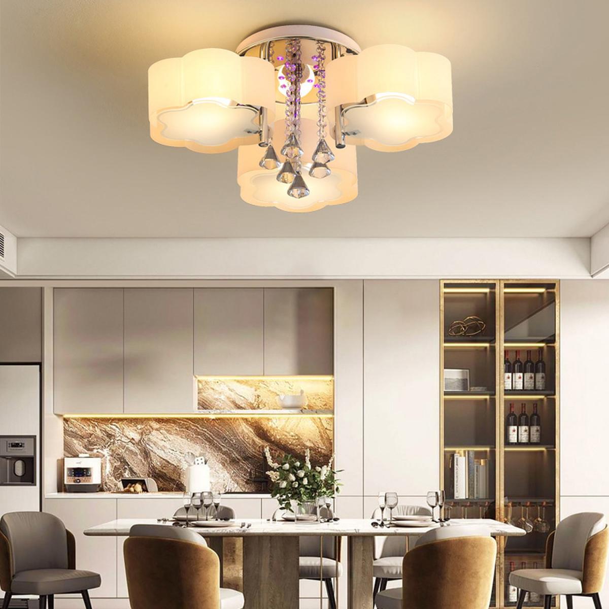Floral Shape Dimmable LED Ceiling Light - White / 75cm / 35cm – image 12