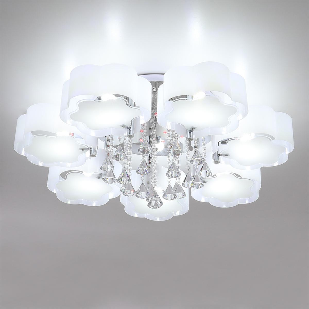 Floral Shape Dimmable LED Ceiling Light - White / 75cm / 35cm – image 14
