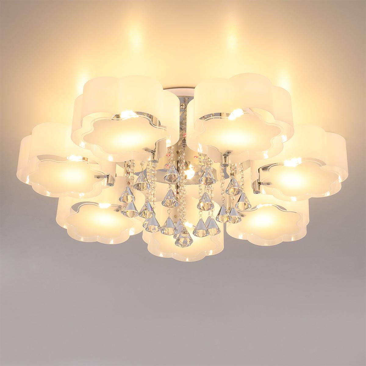 Floral Shape Dimmable LED Ceiling Light - White / 75cm / 35cm – image 15